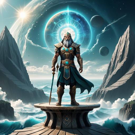 Epic Depiction of Anu: Sky Father