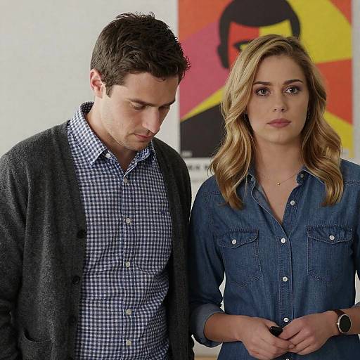 Intimate Indoor Portrait of Two Figures