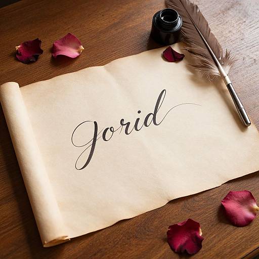 Photograph of antique parchment with 