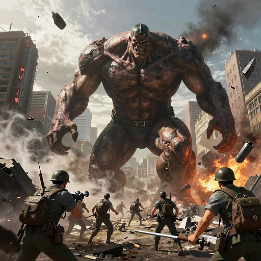 Shingeki Titan Invasion Chaos Scene