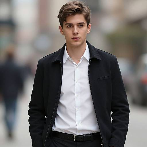 Realistic Casual Male Portrait