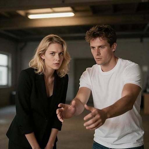 Intense Connection in Dim Industrial Space