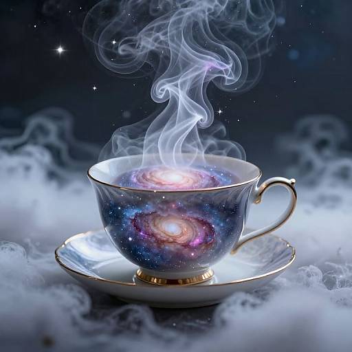 Galaxy Within a Delicate Teacup