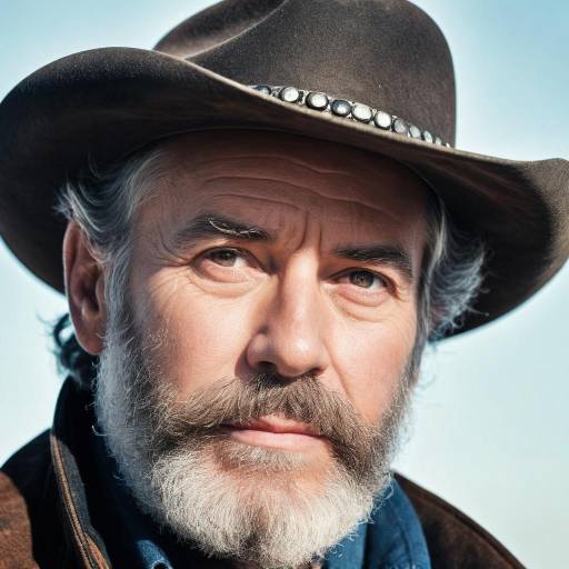Realistic Cowboy Shot of Mature Man