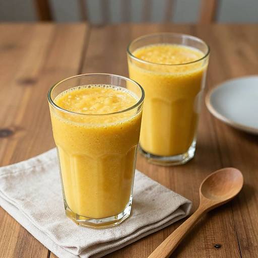Cozy Breakfast with Golden Smoothies