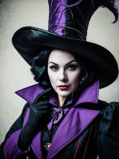Woman in Facilier Inspired Disney Villain Costume