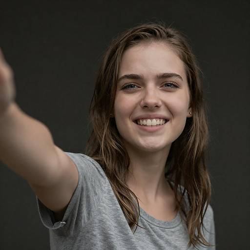 Portrait of a Young Woman with Expression