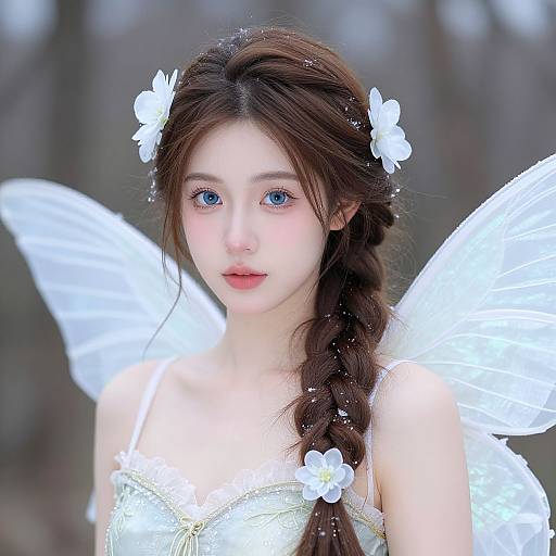 Realistic Fairy Costume in Cold Weather