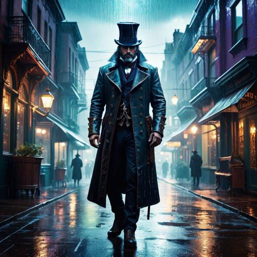 Mysterious Alchemist in Neon City