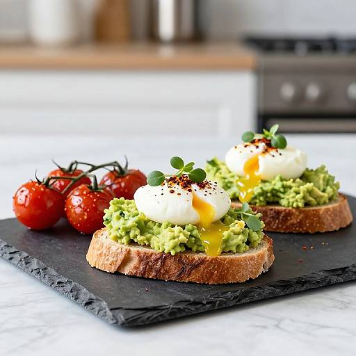 Savory Avocado Toast with Poached Eggs