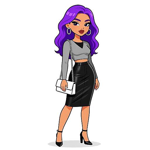 Modern Street Style Woman Portrait