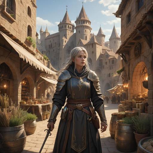 Mystical Market and Legendary Jousting Scene Mystical Market and Legendary Jousting Scene