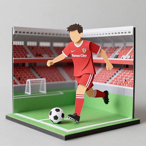 Multi-Dimensional Soccer Paper Craft
