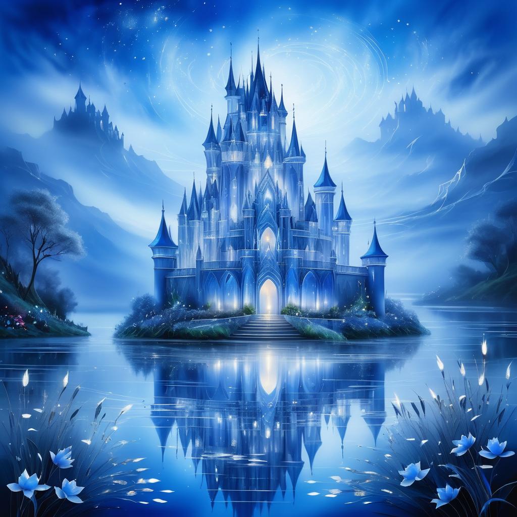 Enchanted Castle by a Tranquil Lake