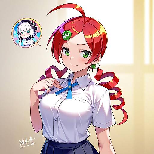 Illustration of Andou ringo, puyopuyo in the style of Ryuusei (mark ii)