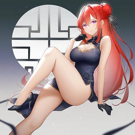 Illustration of Monarch (azur lane), azur lane in the style of Tidsean