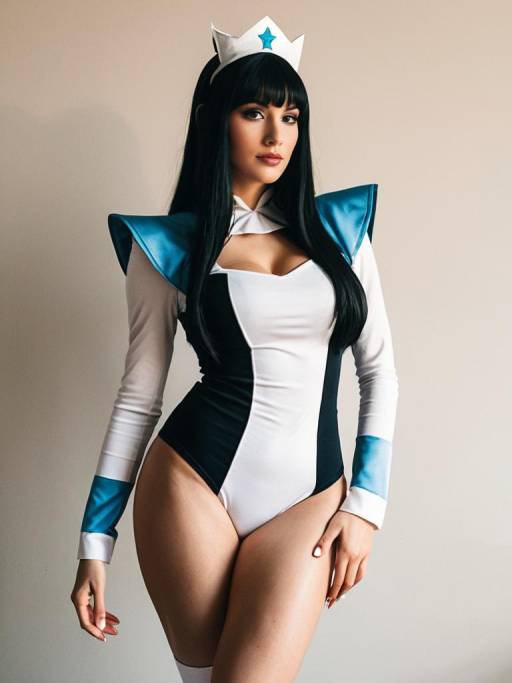 Woman in Stripperella Cosplay Costume