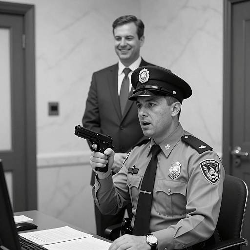 Police Officer and Lawyer in Tense Encounter