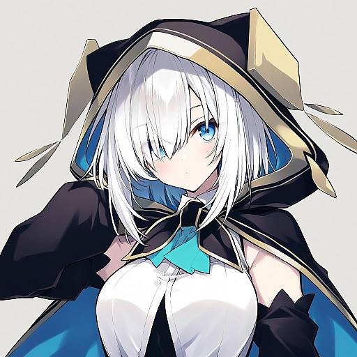 Illustration of Ars almal (1st costume), nijisanji in the style of 10mo