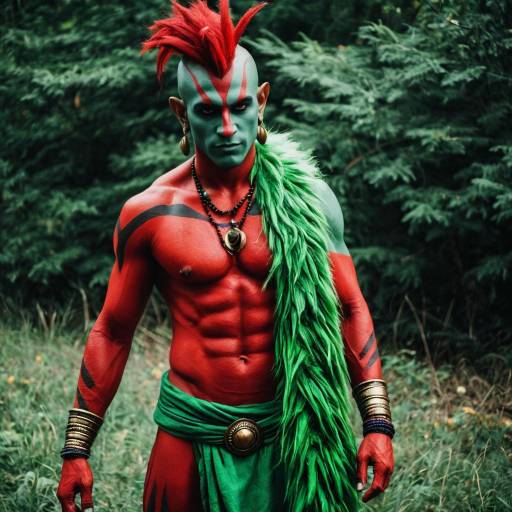 Dynamic Dhalsim Cosplay With Bold Colors