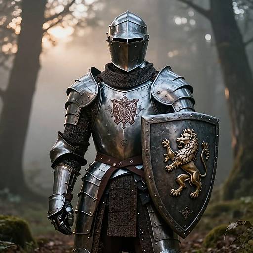 Ornate Paladin Armor at Dawn