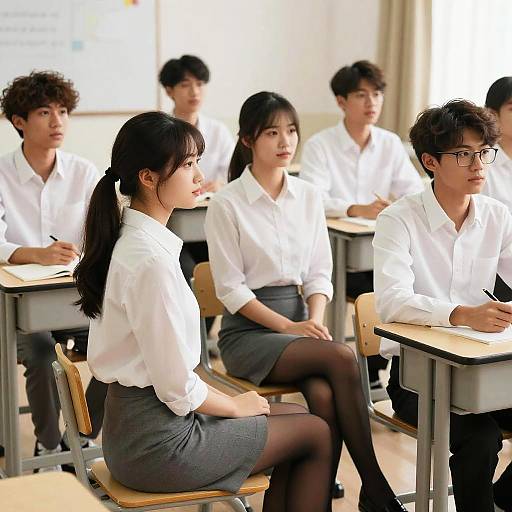 Classroom Group Portrait of Students