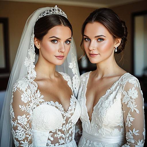 Elegant Bride Preparing for Her Wedding