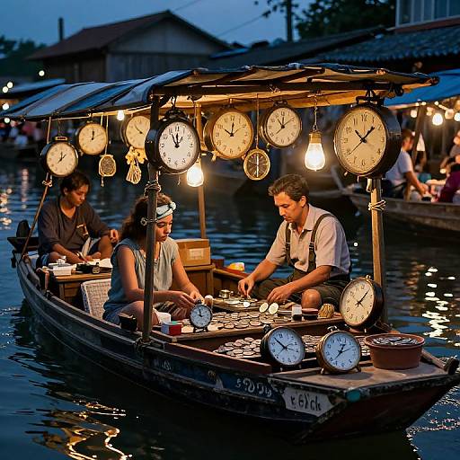 Floating Marketplace of Dreams and Time