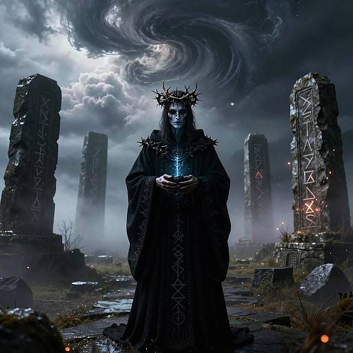 Eldritch Necromancer in Misty Stone Circle