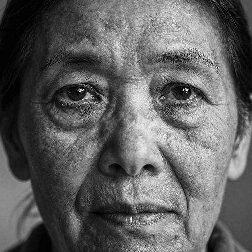 Intense Black and White Elderly Portrait