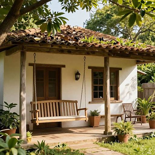 Rustic Porch Swing Serenity