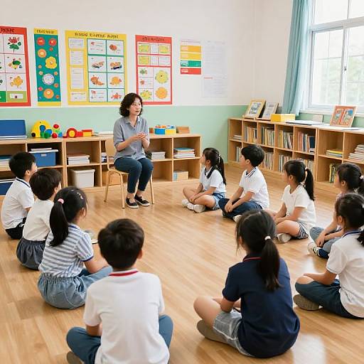 Engaging Primary School Storytime Scene