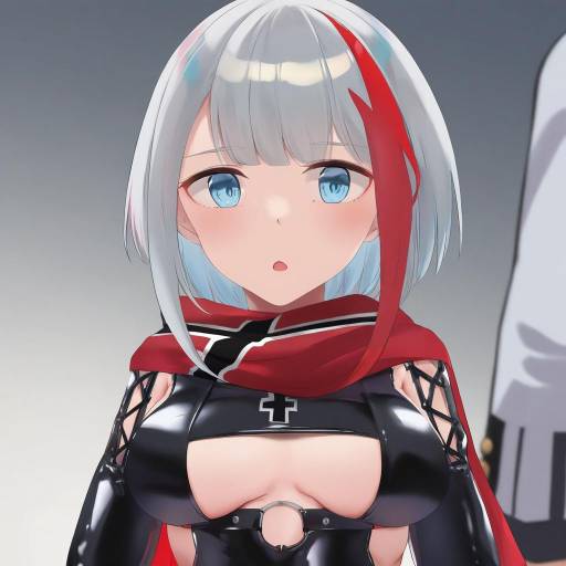 Illustration of Admiral graf spee (azur lane), azur lane in the style of Akino komichi