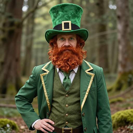  photorealistic Male Leprechaun Costume Art