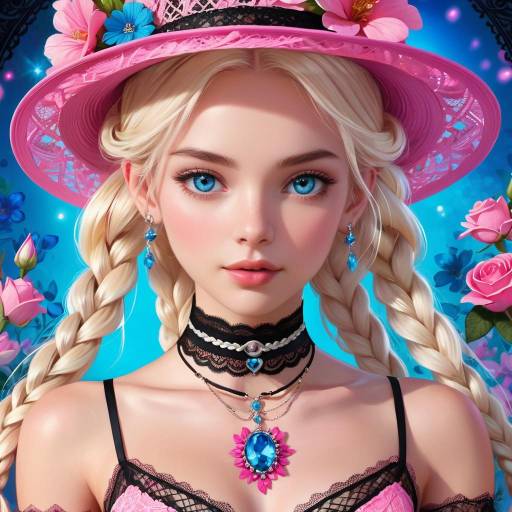 Fantasy Glam Portrait of a Young Woman