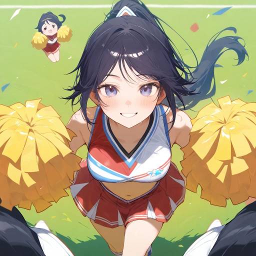Cheerleading Scene with Misato Katsuragi