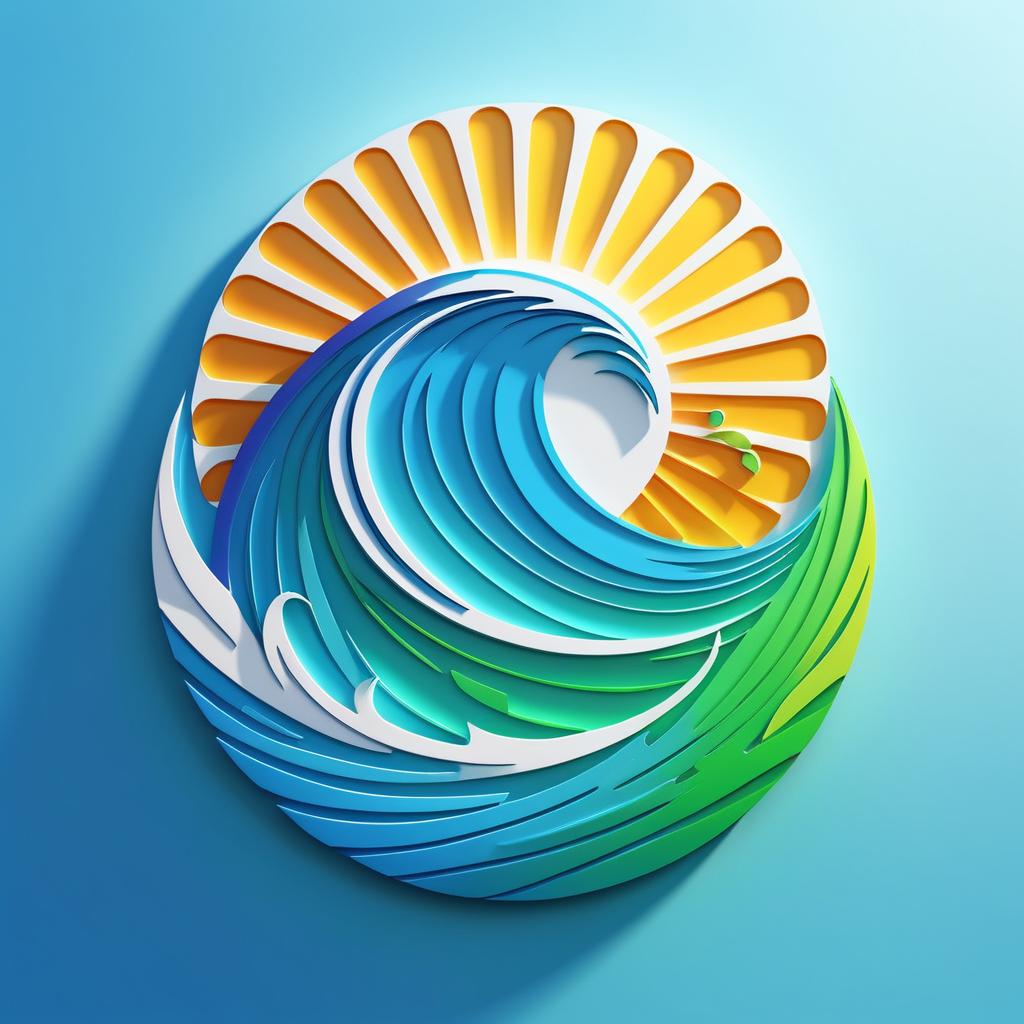 Vibrant Ocean Conservation Logo Design