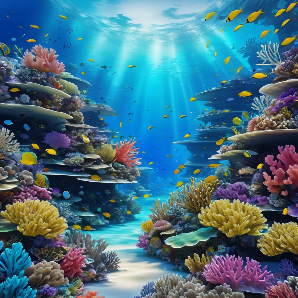 Vibrant Serenity of Underwater Coral Reefs