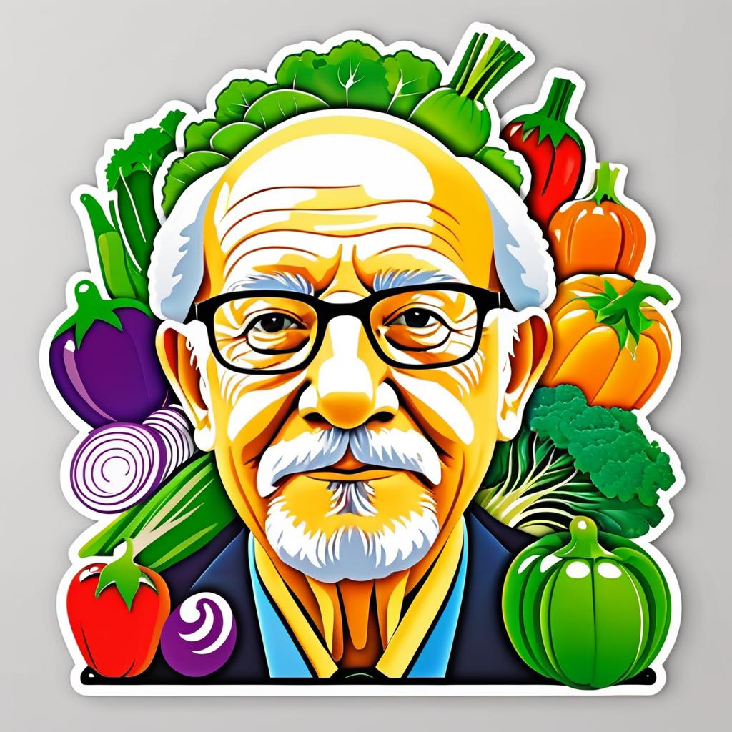 Vegetable Portrait of an Elderly Man