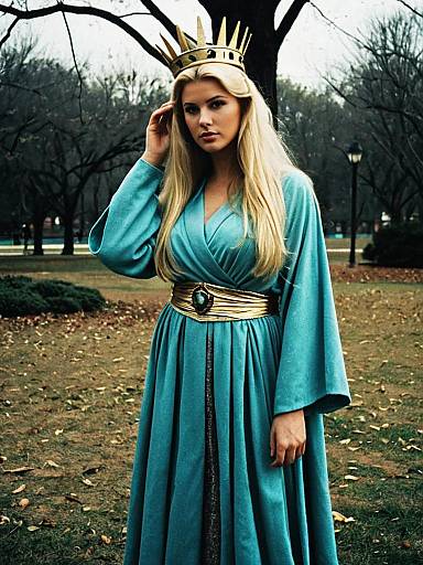 Lady Liberty Costume Solo Portrait