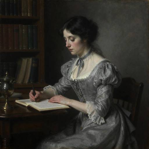 Ghostly Victorian Librarian in Romanticism