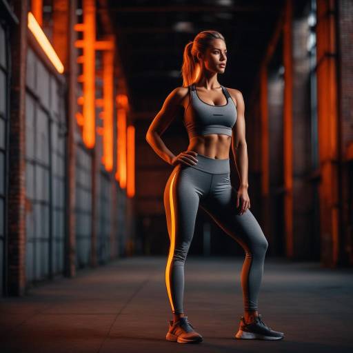 Cinematic Backlit Woman in Industrial Setting Cinematic Backlit Woman in Industrial Setting