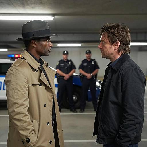 Serious Discussion in Underground Parking Garage