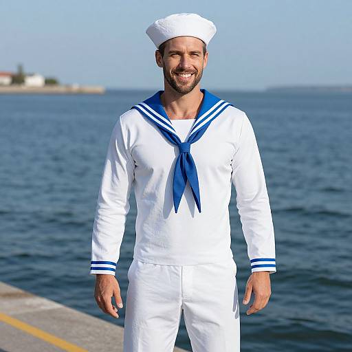 Man in Steve Scoops Ahoy Costume