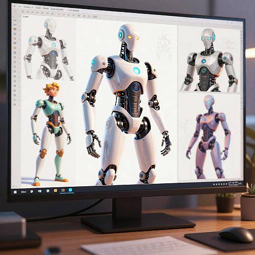 AI Illustrator Creating Modern Characters