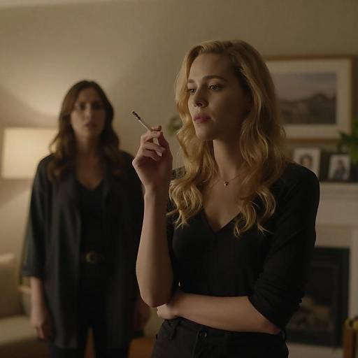 Intimate Living Room Encounter