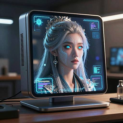 Futuristic AI Fantasy Portrait Generator