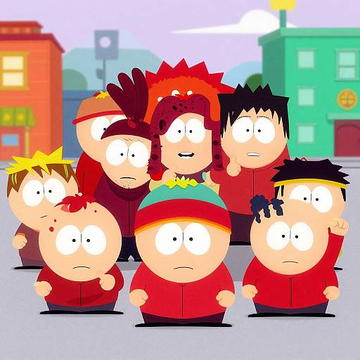 Vibrant South Park Cartoon Characters