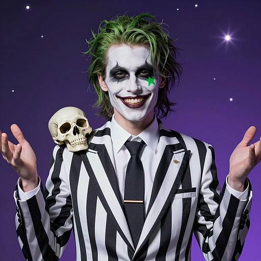 Eccentric CGI Character with Wild Hair