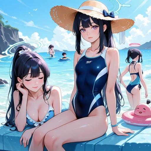 Swimsuit Fun with Miyako and Friends